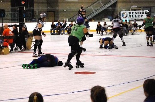 The aftermath of Stef & Beast's vicious hit! Photo credit: El Queso Grande